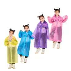 Capa Chuva grossa Capa de Chuva Infantil Reutilizável Impermeável 7 a 12 anos ENVIO IMEDIATO