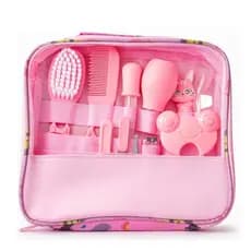 Kit Higiene Completo para Bebê Recém-Nascido 13 Itens Essenciais Cortador Escova Cabelo Unha Pente