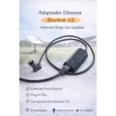 Adaptador Ethernet Starlink V2 Internet Rede Via Satélite