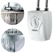 Aquecedor de Água Elétrico Versátil Lorenzetti 220V 5500W Branco Aquecimento Pia Cozinha Lavatório