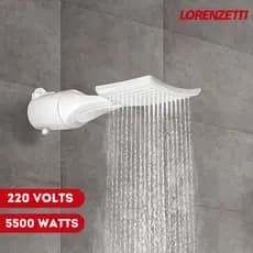 Chuveiro Ducha Multitemperaturas Loren Shower Ultra Quadrado Lorenzetti 220V 5500W Branco