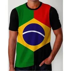 Camisa Camiseta Bandeira Angola X Brasil País