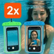 Kit 2 Capa Capinha De Celular Prova D’água Universal Impermeável praia piscina chuva Mergulho natação Aquática Moto