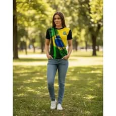Camiseta Feminina Brasil Republicanos Republica Patriotas