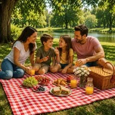 Toalha de Mesa Piquenique Quadrada Xadrez Camping Outdoor Picnic Impermável