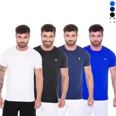 Kit 4 Camisetas Dry Fit Masculino Treino Com Proteção Uv