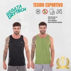 Kit 2 Regatas Dryfit Ultra Leve Masculina