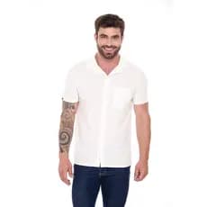 CAMISA CASUAL COM BOTÃO MASCULINA PREMIUM