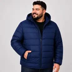 Jaqueta Bobojaco MasculinaPlus Size Inverno Lançamento Nylon Puffer Capuz Inverno Com Zíper Removivel