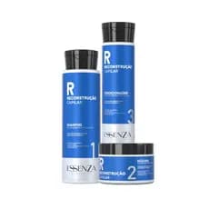 Kit Reconstrutor Pós Quimica Essenza 3 Passos - Tratamento Anti-Quebra