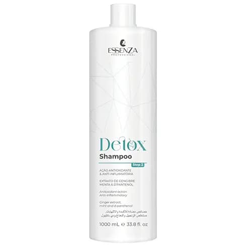 Shampoo Detox 1 Litro Essenza Limpeza e Preparo dos Fios Ação Refrescante