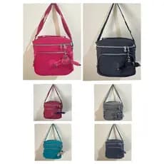Lancheira grande bolsa térmica fitness viagem faculdade trabalho feminino masculino e macaco chaveiro