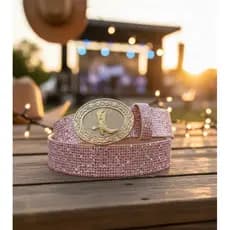Lindo Cinto INFANTIL Moda Country Boiadeira Ana Castela com um Brilho Especial para Meninas Estilosas