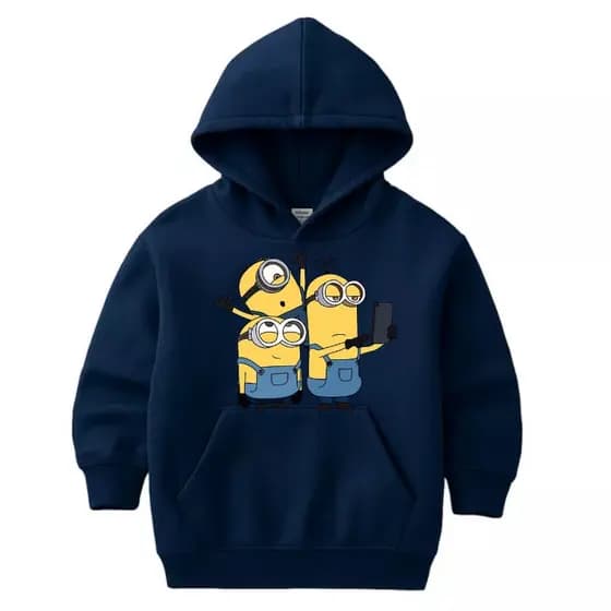 Moletom Canguru Infantil Juvenil Estampado Minions Qualidade Premium