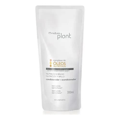 Refil Condicionador Nutrição E Brilho Natura Plant - 300 Ml