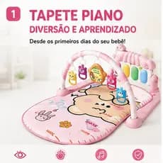 Tapete Infantil com Piano Interativo ROSA