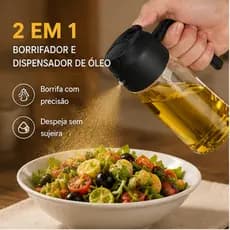 Borrifador Dosador Vidro 470ML  - Galheteiro Azeite Vinagre Cozinha Prático