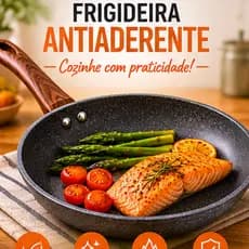 Frigideira Antiaderente | Granito Nanoceramica 24cm | Durável Alta Qualidade