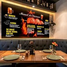 Quadro Decorativo Painel Manual do Churrasco Sala Restaurante Churrascaria 110x80