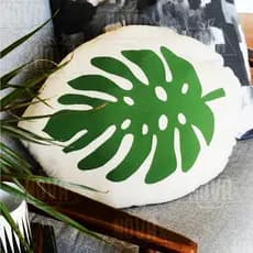 Almofada Contorno Para Decoração - Folhagem