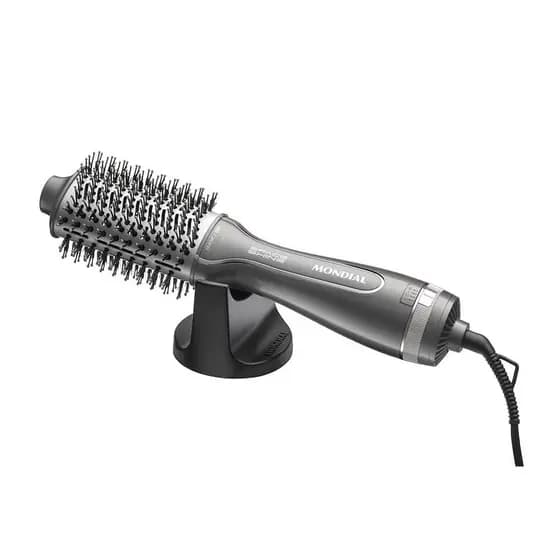 Escova Secadora Slim Space Shine ES-20 com Cerdas Duplas, Revestimento Tourmaline Íon Mondial