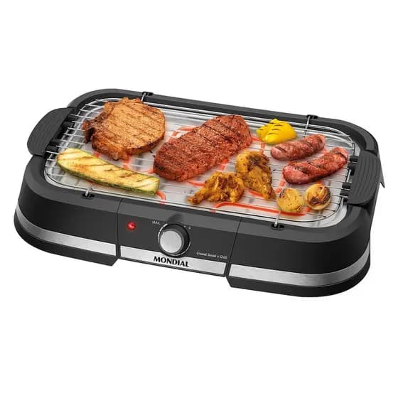 Churrasqueira Elétrica Mondial Grand Steak e Grill CH-08-BI