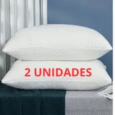 Oferta 02 Travesseiros De Luxo Estilo Nasa Alto Macio Bonito Suporte Firme 70x050x18cm