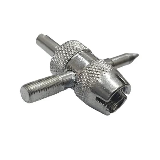Chave Saca Válvula Pneu Câmara Ar Extrator De Núcleo 4 Usos