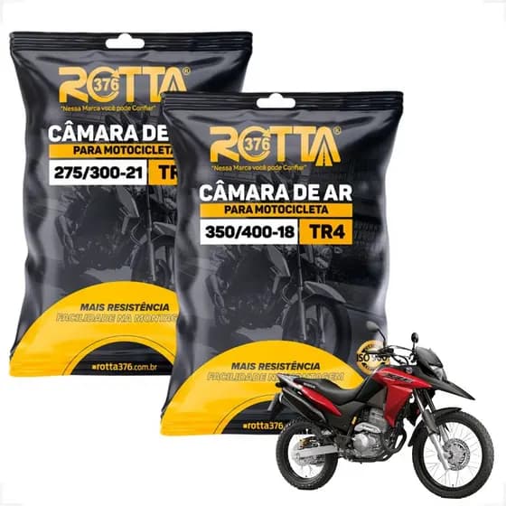 Par De Câmara De Ar Aro 21 + 18 Xre300 Lander Tornado Rotta