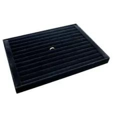 Bandeja Anel Veludo G Preta 38x29cm