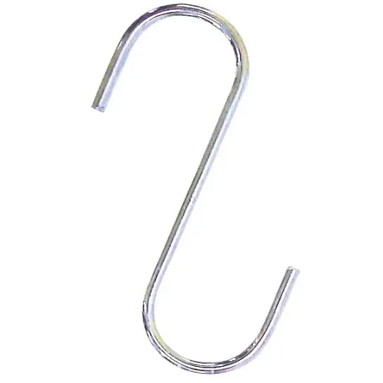 Kit 10 Ganchos Cabides Multiuso Em Formato S - 12cm (G)