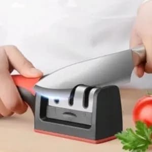 Amolador Afiador De Facas Em Aço Inox Profissional Com 3 Afiadores Profissional