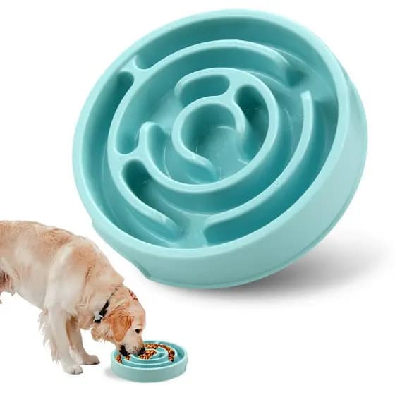 Tigela De Alimentação Para Cães De Estimação Lenta Anti-Gotas