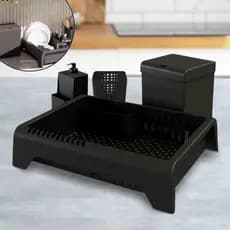 Kit Cozinha Lixeira  + Porta Dergentente + Escorredor + Brinde Envio Imediato