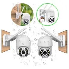Kit 2 câmeras segurança Ip wi-fi À Prova D'água Infravermelho Externa Full hd gira 360 UNIDADE 2 UNIDADE