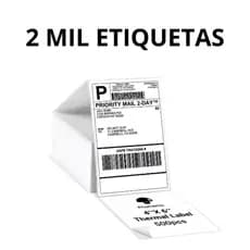 2000 Etiqueta Térmica Papel Adesivo 10x15CM Papel Térmico e Papel Contínuo ENVIO IMEDIATO