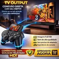 Vídeo Game Portátil Retrô S10 com 520 Jogos em 1 – Clássicos Infantis e Nostálgicos