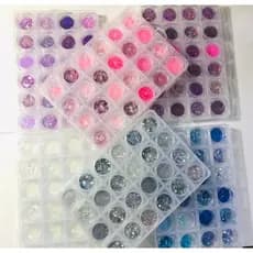 Glitter Flocado caixinha c/24 unid divisória  Para Decoração De Unhas Encapsuladas