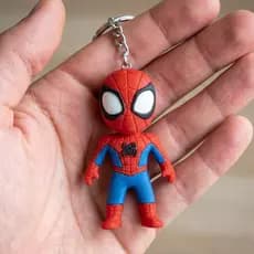 Kit Chaveiros Homem Aranha - Acessório Geek Herói Premium