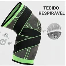 Joelheira de Compressão Esportiva - Suporte para Treino de Musculação, Crossfit e Vôlei