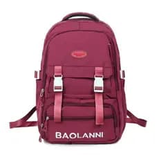 Mochila  grande logo decorativo, várias divisórias e grande capacidade