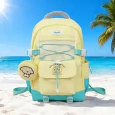 Mochila de viagem unissex reforçada, de grande capacidade, nylon premium,  vem com bolsa pequena