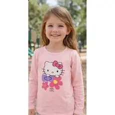 Kit 8 Blusas Sortidas Algodão pers Inverno Manga Comprida Infantil Menina Diversas Estampas  Tamanho 2 ao 12
