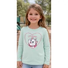Kit 10 Blusas Sortidas Algodão pers Inverno Manga Comprida Infantil Menina  Diversas Estampas Tam 2 ao 12