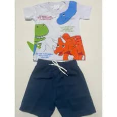 Kit 2 conjuntos interativo infantil masculino menino algodão verão. TAM 2 ao 10.