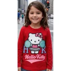 Kit 2 blusas sortidas algodão pers inverno manga comprida infantil feminino/menina. Diversas estampas. Tam 2 ao 12