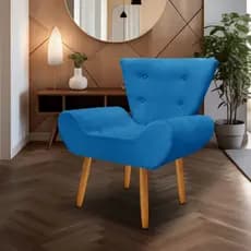 Poltrona Decorativa Emília Consultório Escritório