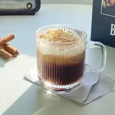 Caneca Canelada de Vidro 360ml (PROMOÇÃO)