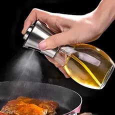 Spray Garrafa Azeite Pulverizador De Óleo Vidro Dispensador Churrasco Tempero 200ml