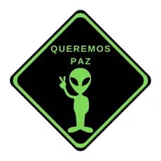 Placa Decorativa "Queremos Paz" Ecológica